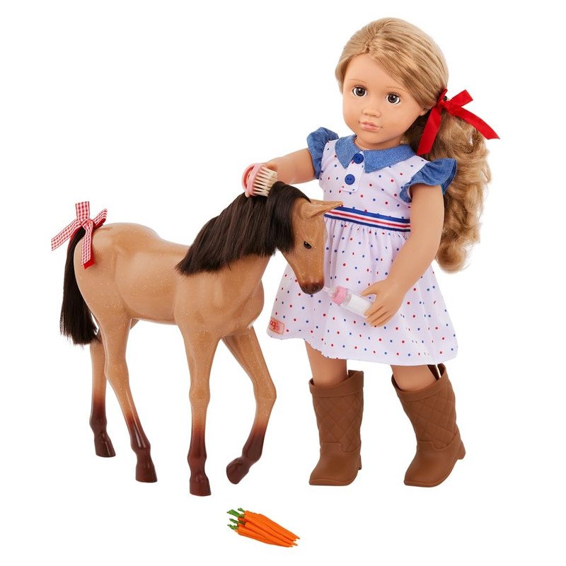 61ds-L5-C7q-ZL.jpg Our Generation Appaloosa Foal Doll Shelley - Image 1
