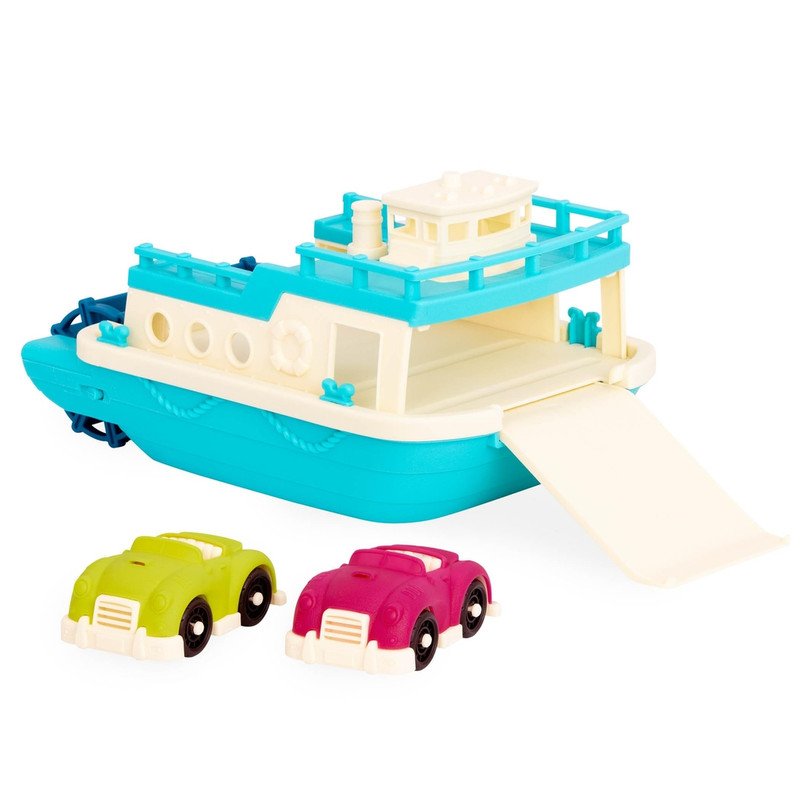 61lz-FKnk5i-L.jpg B. Toys Ferry Floating Bath Boat Set - Image 1