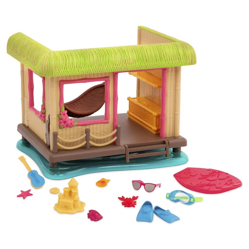71-NYnx5cb-CL.jpg Li'l Woodzeez Tiki Hut Playset - Image 1