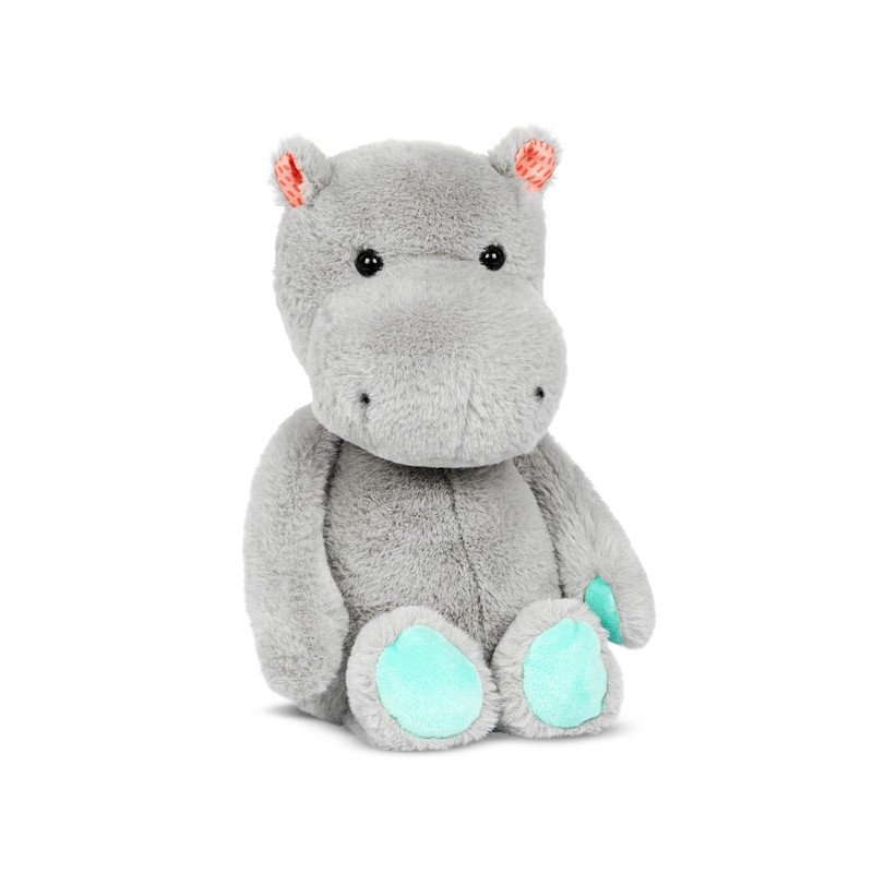 71-Xz-Ez-Ko-Kr-L.jpg B. Toys Plush Hippo Gerry Dark Grey - Image 1