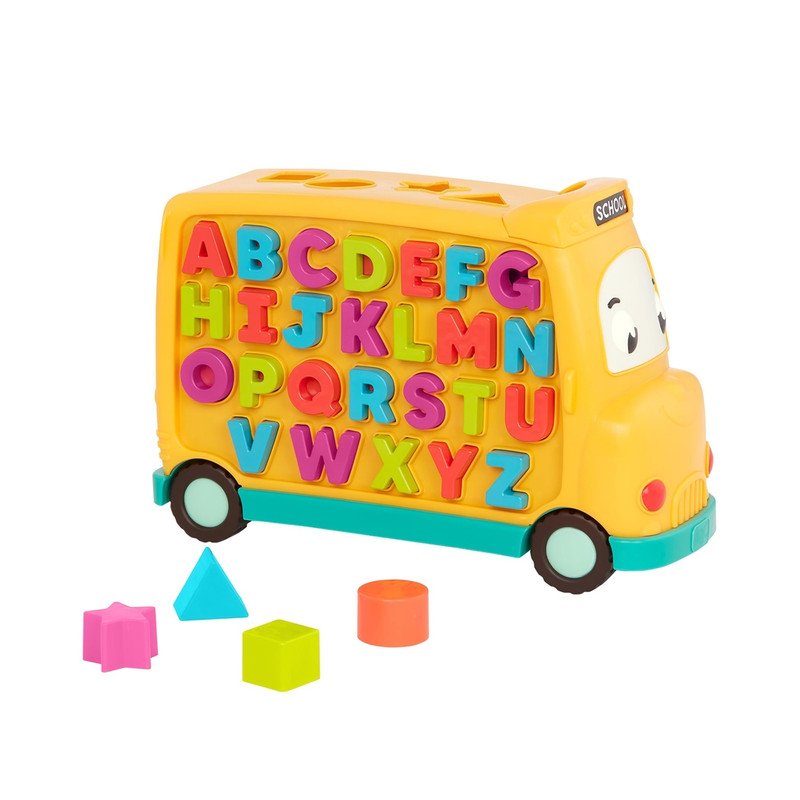 710d-PJ-nb-TL.jpg B. Toys Alphabus Educational Bus Toy - Image 1
