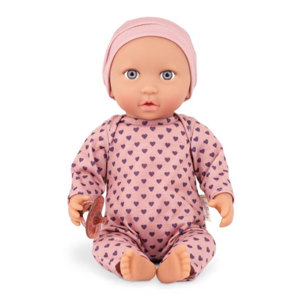 LullaBaby Baby Doll Heart Pajama Hat Set