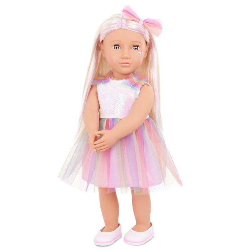 71wb7asai-DL.jpg Our Generation Iris Doll Rainbow Outfit - Image 1