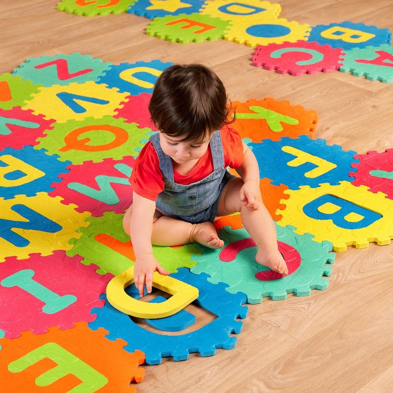 81as-UIf2-SJL.jpg Hex ABC Foam Floor Tiles Honeycomb - Image 1
