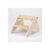 WOODEN STEP STOOL, IVORY