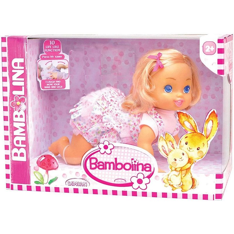 716rd-XCxq4-L.jpg 40CM BAMBOLINA CRAWLING DOLL ON PLATFORM - Image 1
