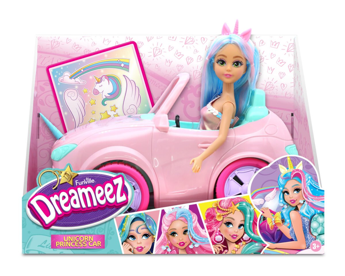 Dreameez Unicorn Princess Doll with Car - Image 2
