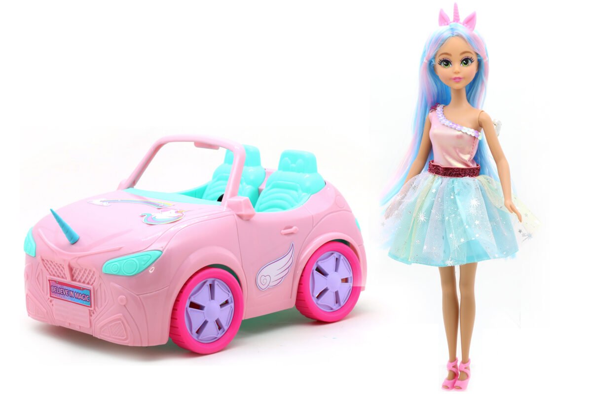 Dreameez Unicorn Princess Doll with Car - Image 3
