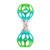 Easy Grasp Shaker Rattle BPA-Free Infant Toy in Blue/Green