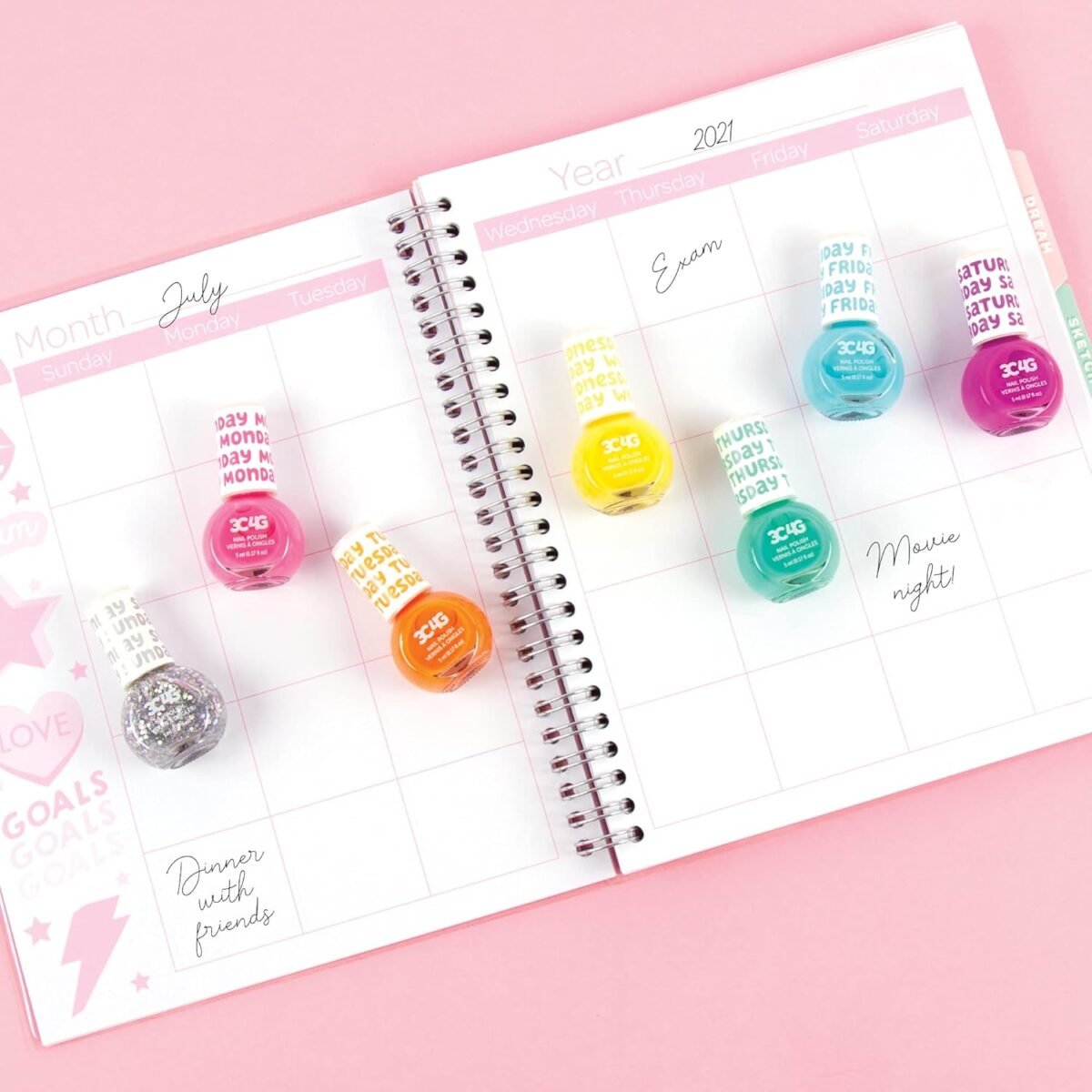 Rainbow Days of the Week Nail Polish - Image 4