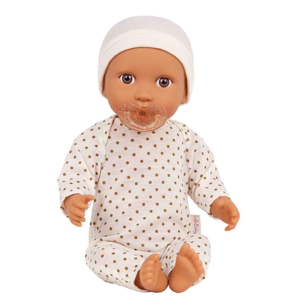 LBY7241-LBY7244_DP_A.png 14" Baby Doll With Ivory Outfit - Image 1