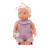 14"Doll W/ Lilac Jumper
