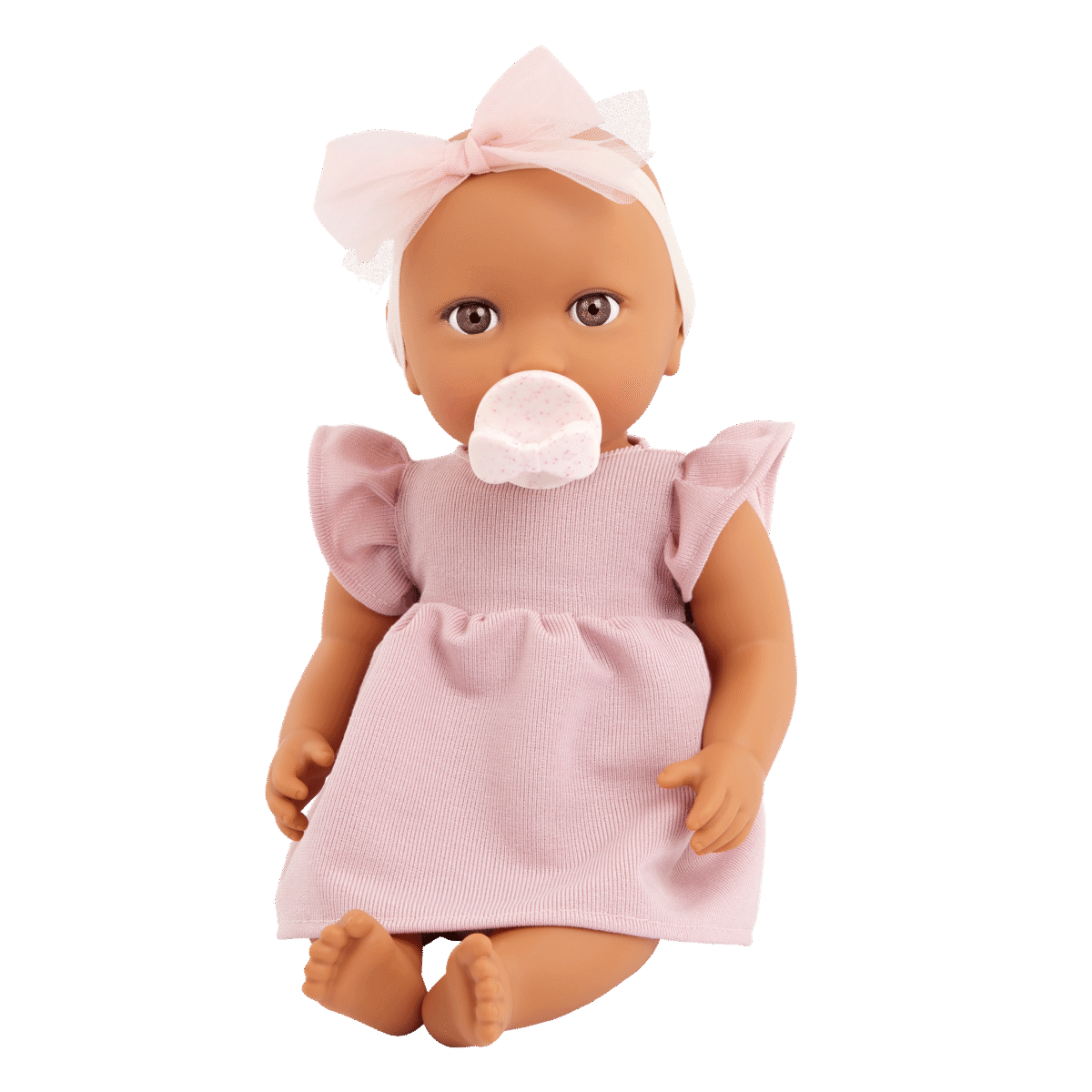 14"Doll W/Pink Dress Outfit - Image 3