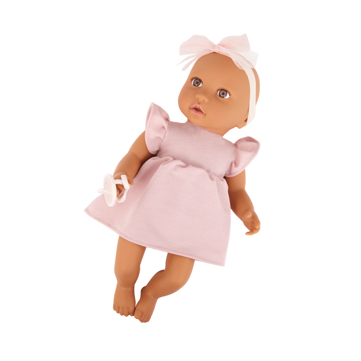 14"Doll W/Pink Dress Outfit - Image 2