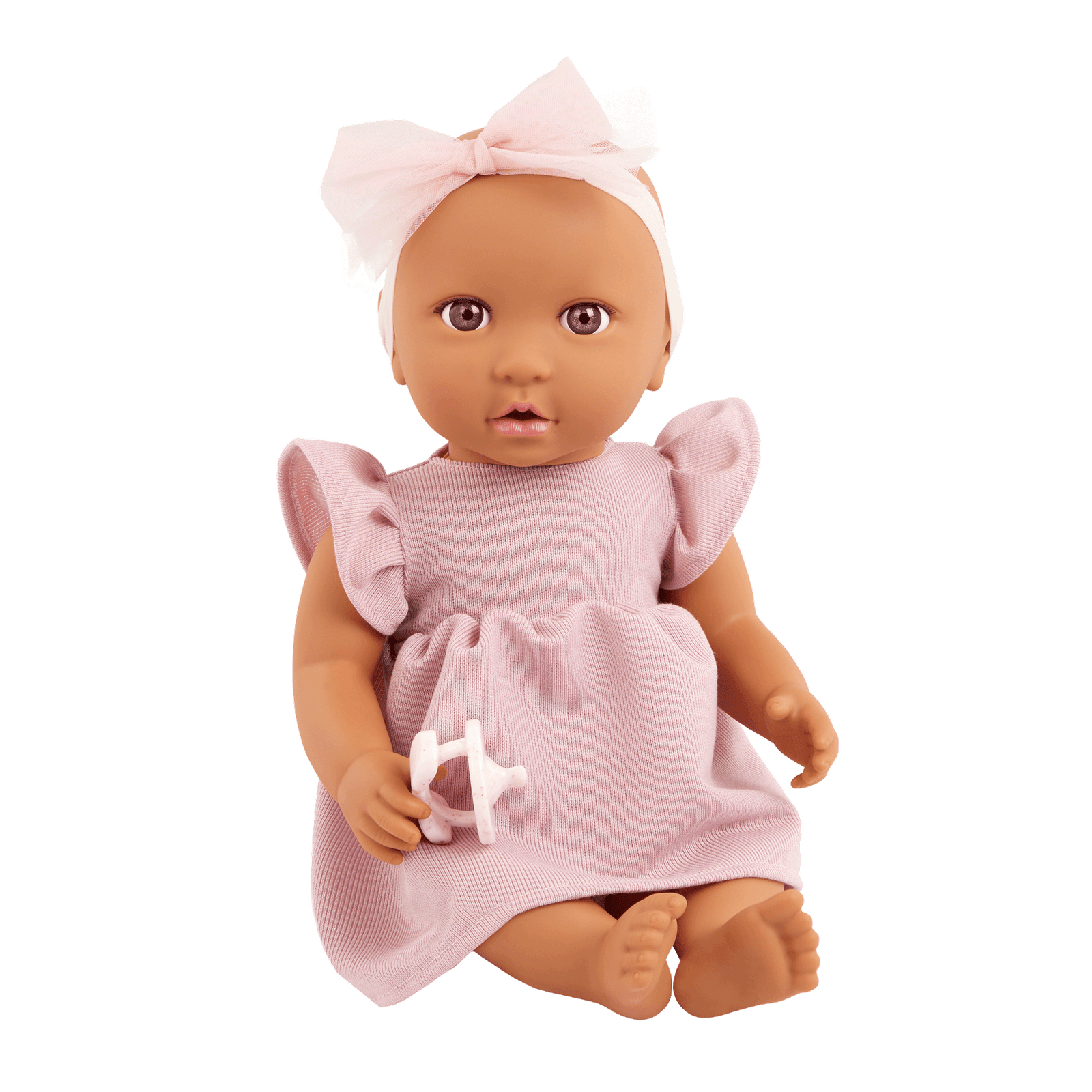 LBY7302_PR.png 14"Doll W/Pink Dress Outfit - Image 1