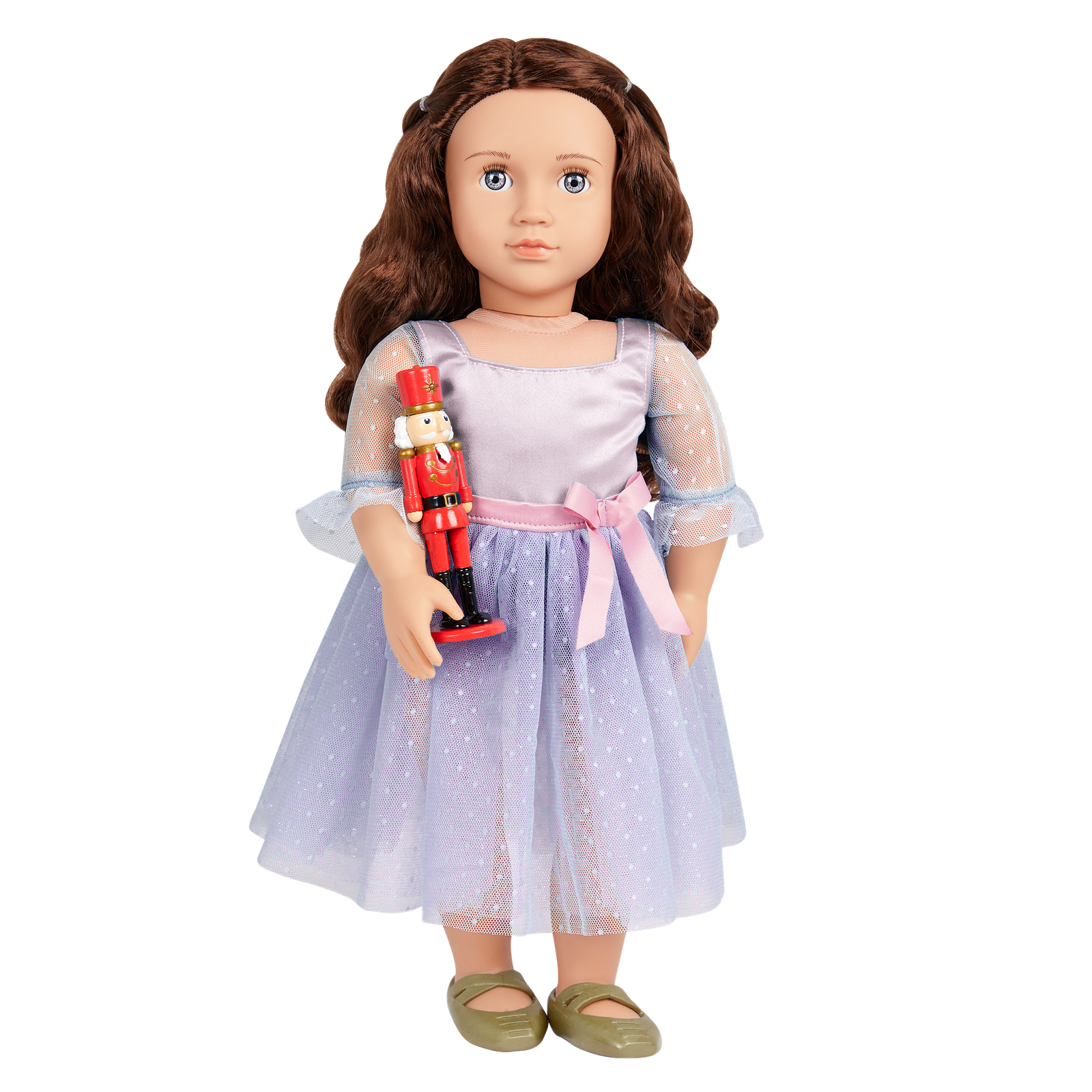 BD31350_Our-Generation-18-inch-Holiday-Ballerina-Clara-Nutcracker-Toy-MAIN.png Ballerina Doll w/ Nutcracker, Clara - Image 1