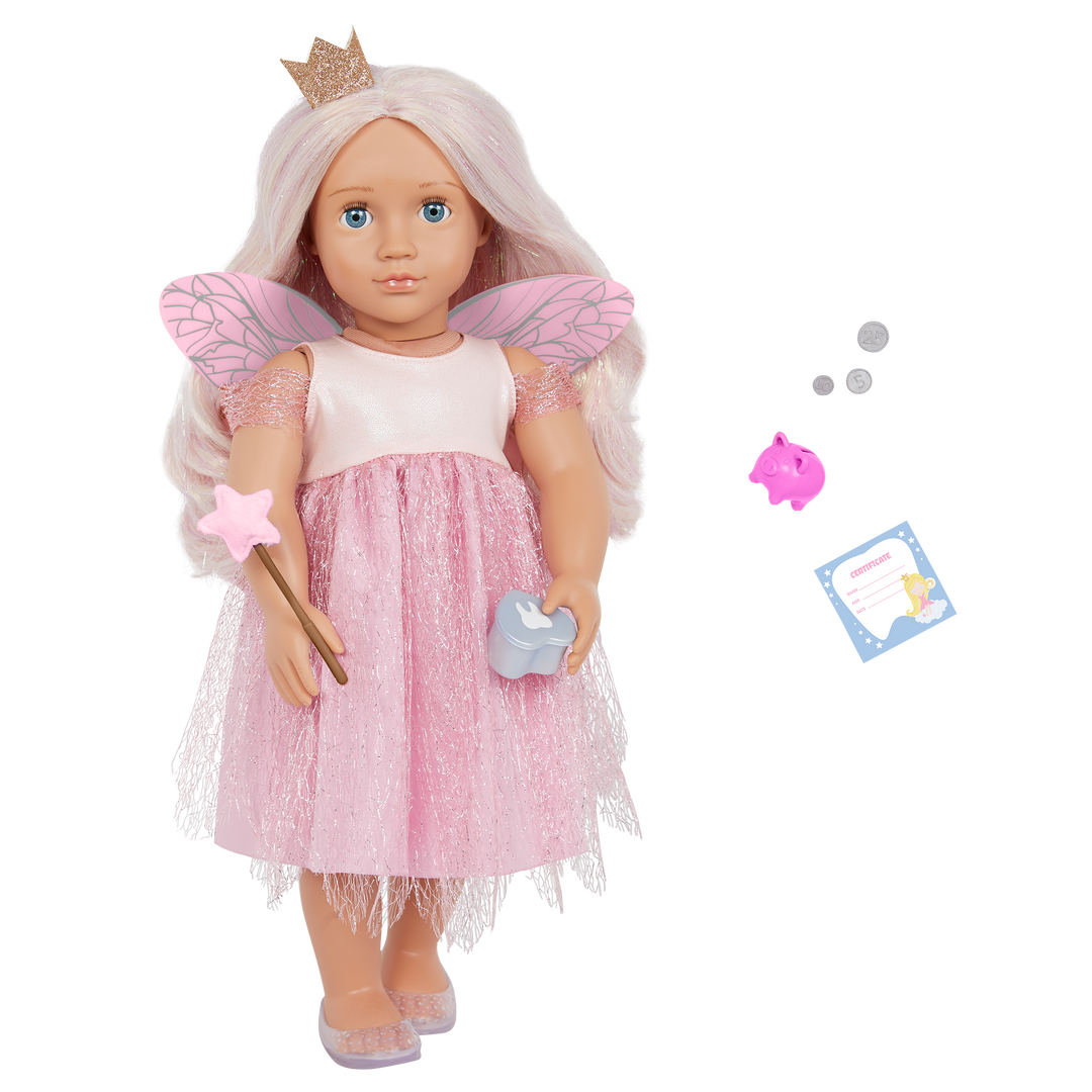 BD31393_PR_85e208b7-7f47-4990-8027-b145b8ee53f0.png Activity Tooth Fairy Doll, Twinkle - Image 1