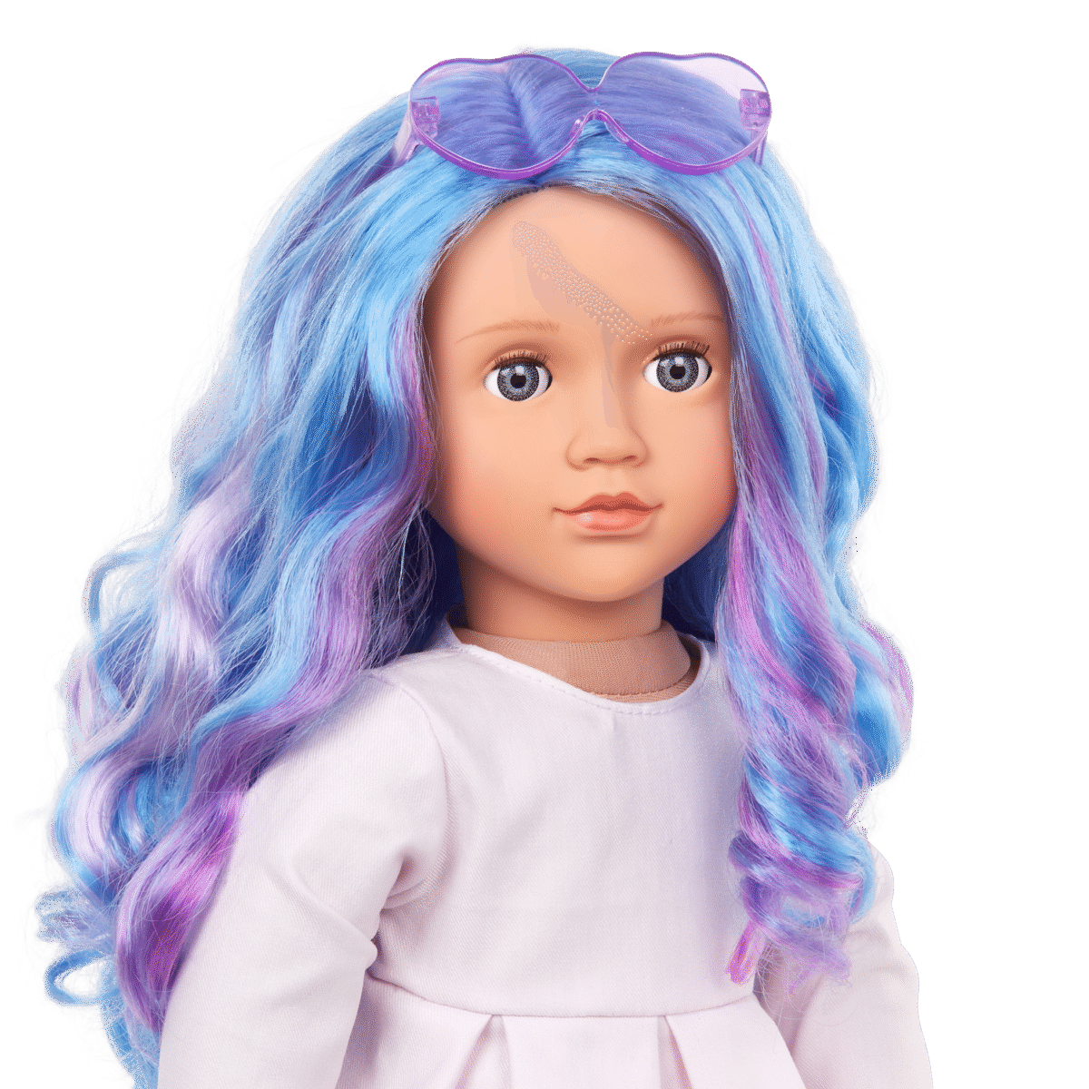 Doll w/ Multi Colored Hair, Veronika - Image 3