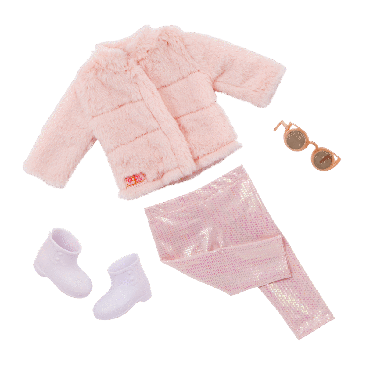 Doll w/Glamour Faux Fur Coat, Ava - Image 3