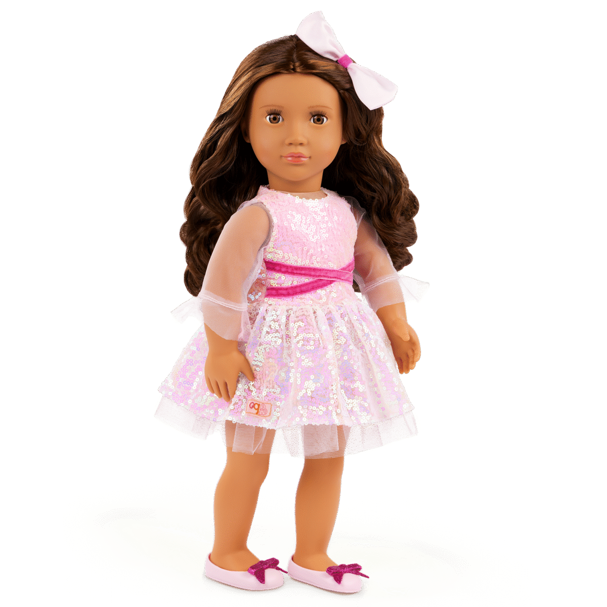 Holiday Doll w/ Sequin Dress, Katia - Image 2