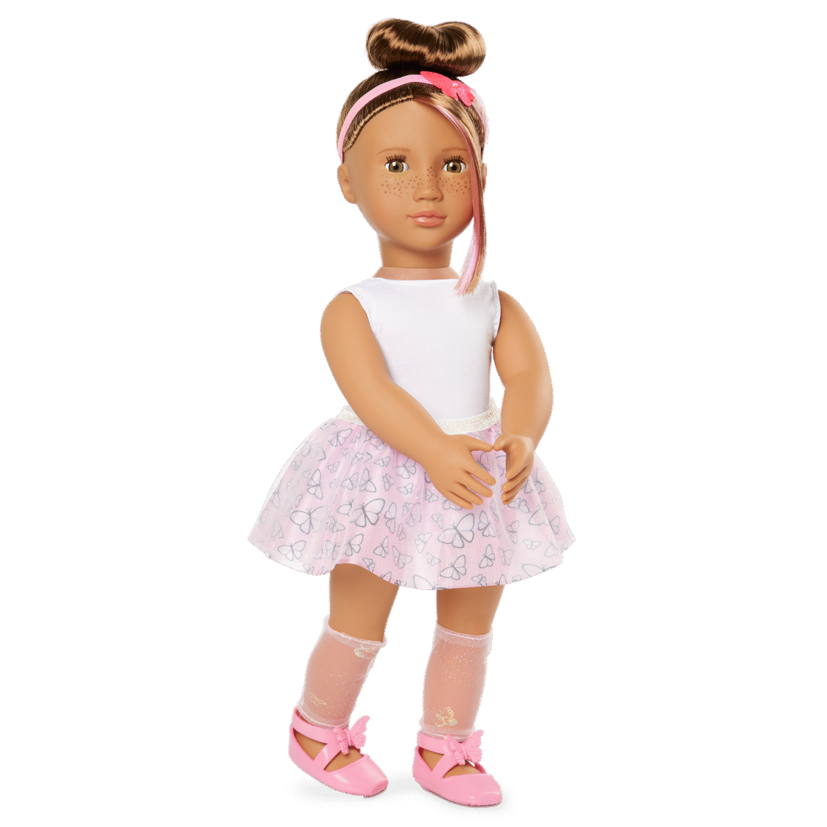 Doll w/ Butterfly Ballet Outfit, Ballerina Mika - Image 2