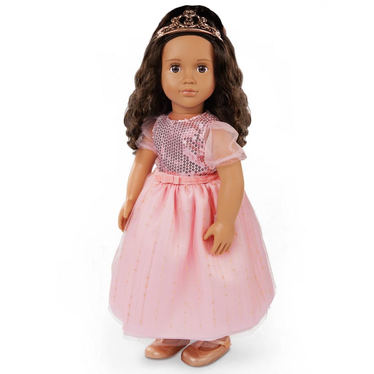 Doll w/ Princess Dress, Doll with Pink Gown & Tiara Estrella - Image 2