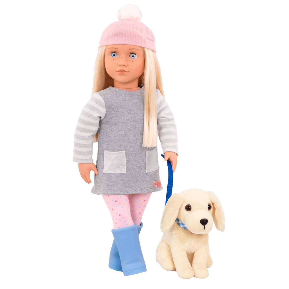 DOLL W/ PET DOG (GOLDEN RETRIEVER), MEAGAN - Image 2