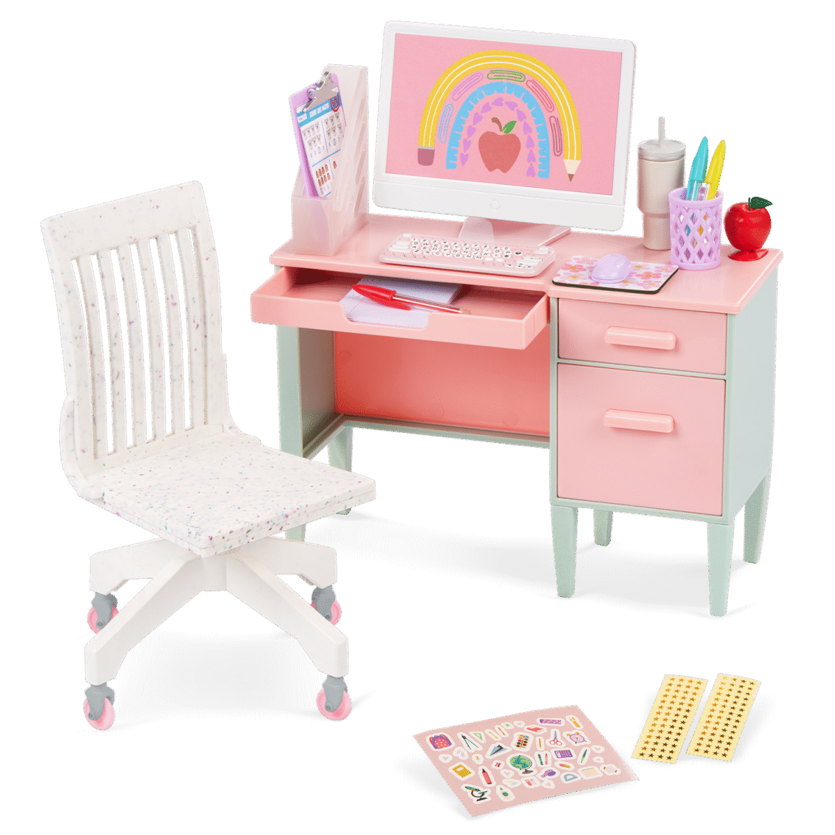 School Teacher & Desk Set w/ Acc. - Image 2