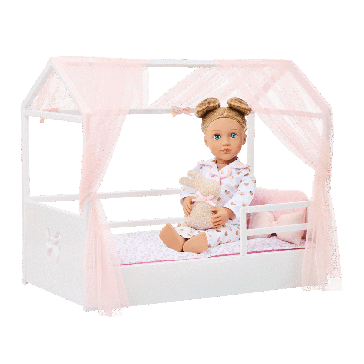 Bed Frame w/ Girly Bedding - Image 2