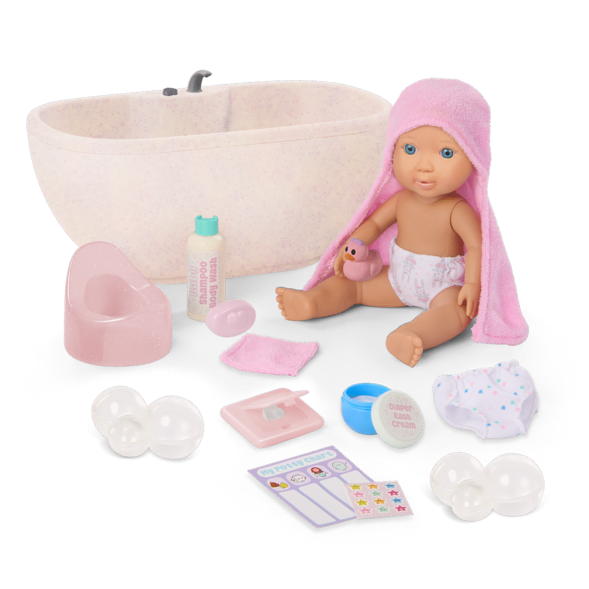 Big/Little Sister Bath & Potty Playset - Image 2