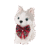 6" Posable Christmas Husky Pup - Image 2