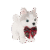 6" Posable Christmas Husky Pup