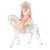 14" Doll and Horse with Rainbow Mane - Image 2