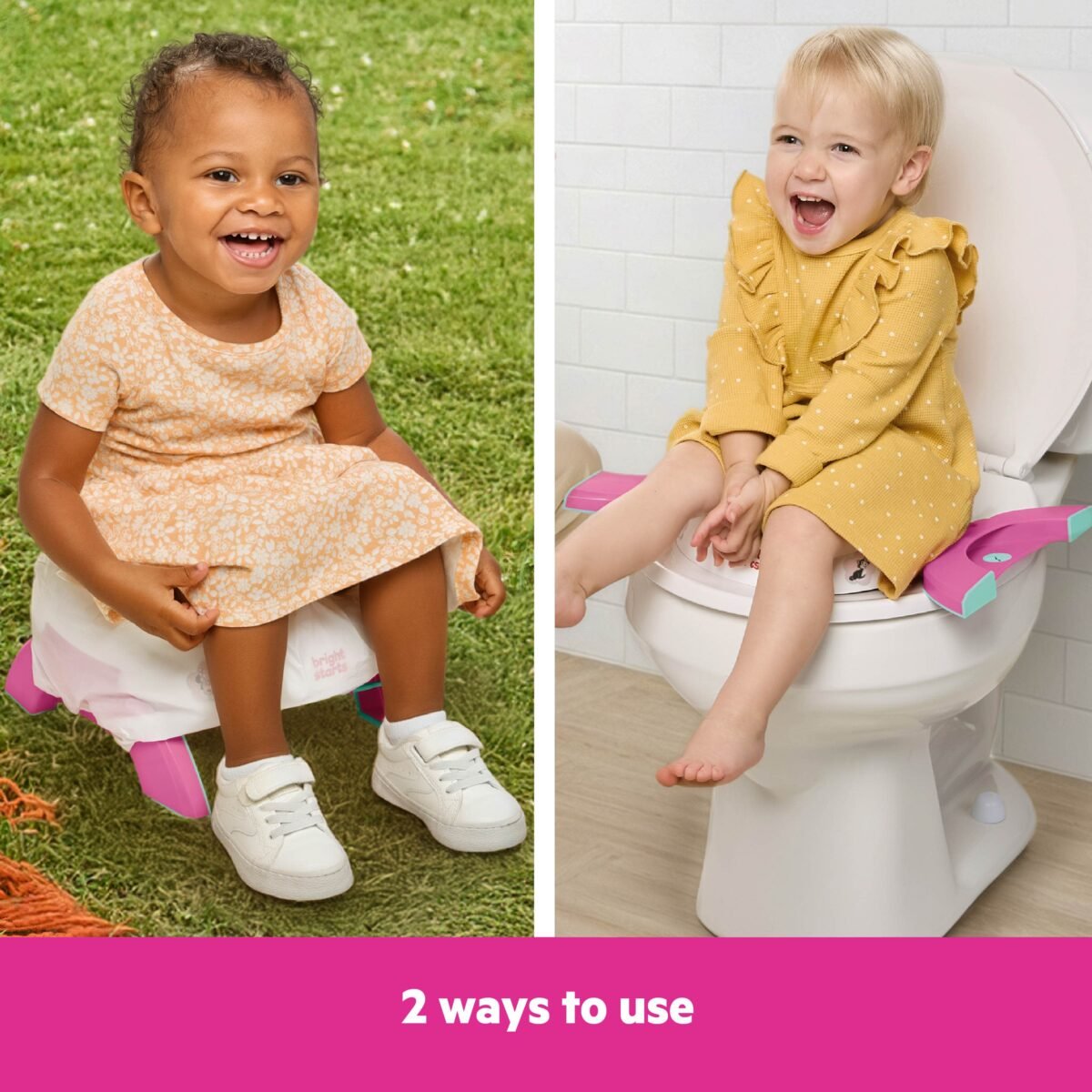 Bright Starts Disney Minnie Mouse 2-in-1 My Travel Potty for Toddlers - Image 3