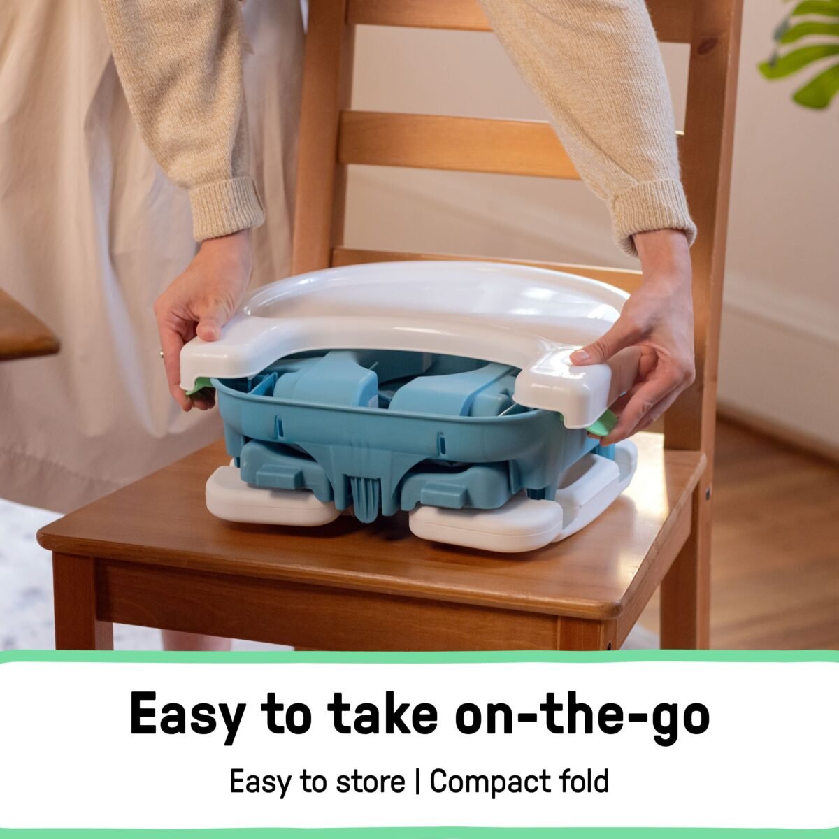 Ingenuity Comfort Folding Booster Seat - Teal - Image 4