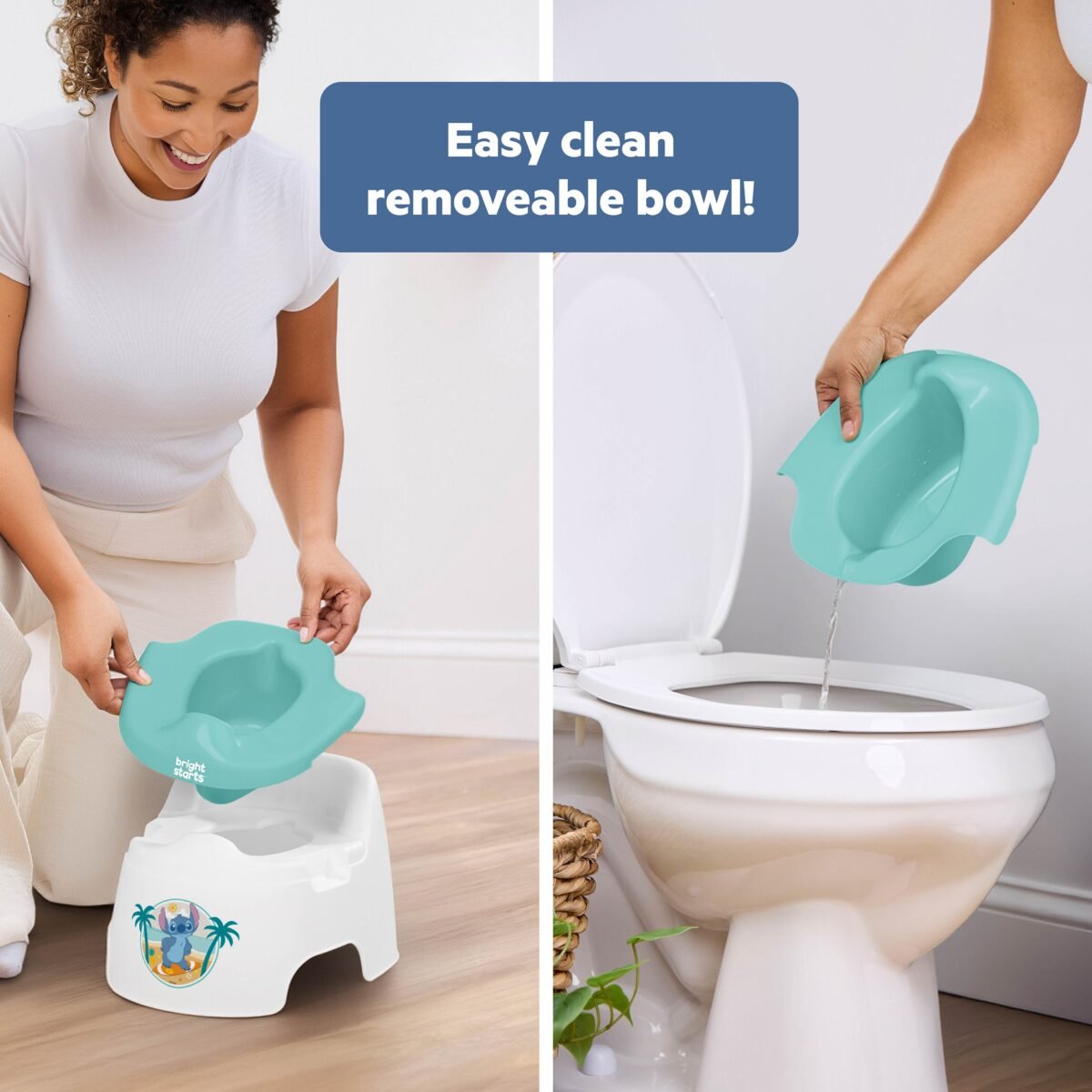 Bright Starts Disney Stitch Full Comfort Baby Potty Training Seat - Image 5