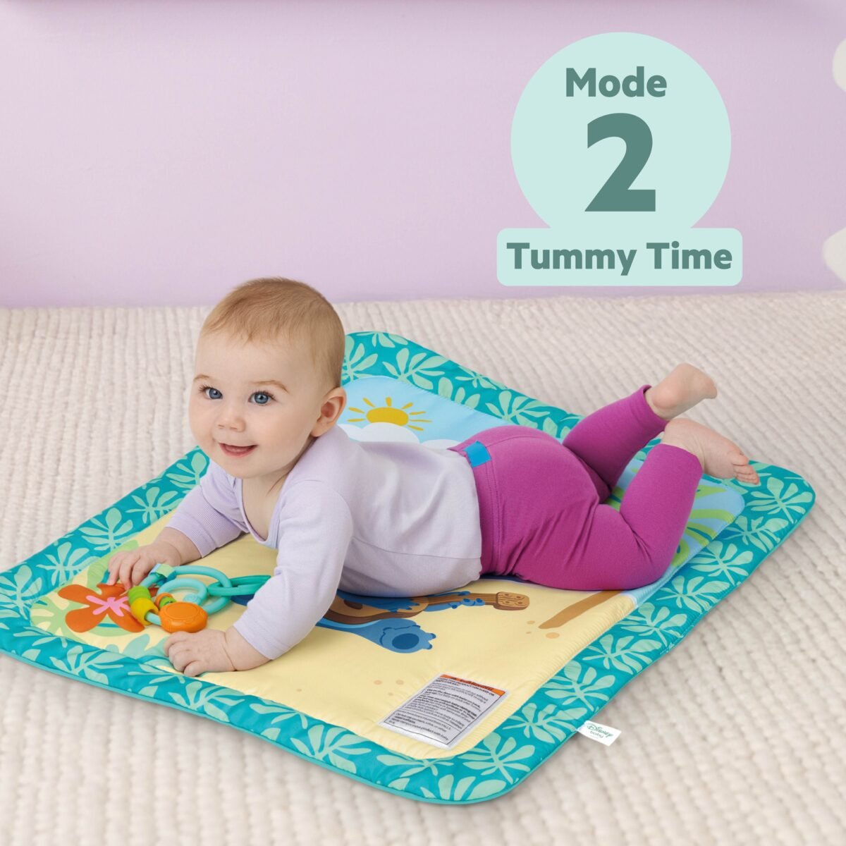 Bright Starts Disney Stitch Island Adventure Baby Activity Play Gym with Interactive Toys - Image 3