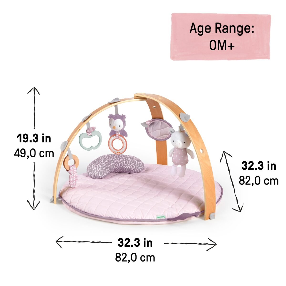Ingenuity Cozy Spot Duvet Activity Gym - Calla - Image 4