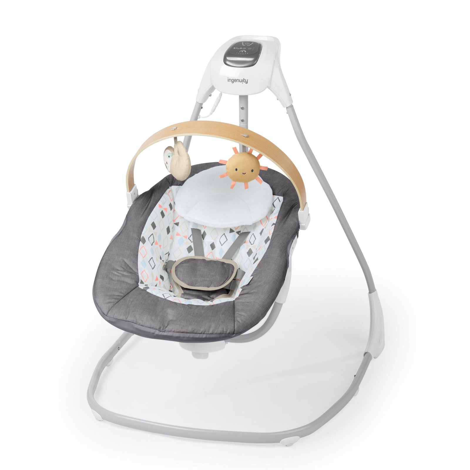 29bdf24158640709fde31687e4f4f0413189550d.jpg Ingenuity SimpleComfort Compact Soothing Swing - Parker - Image 1