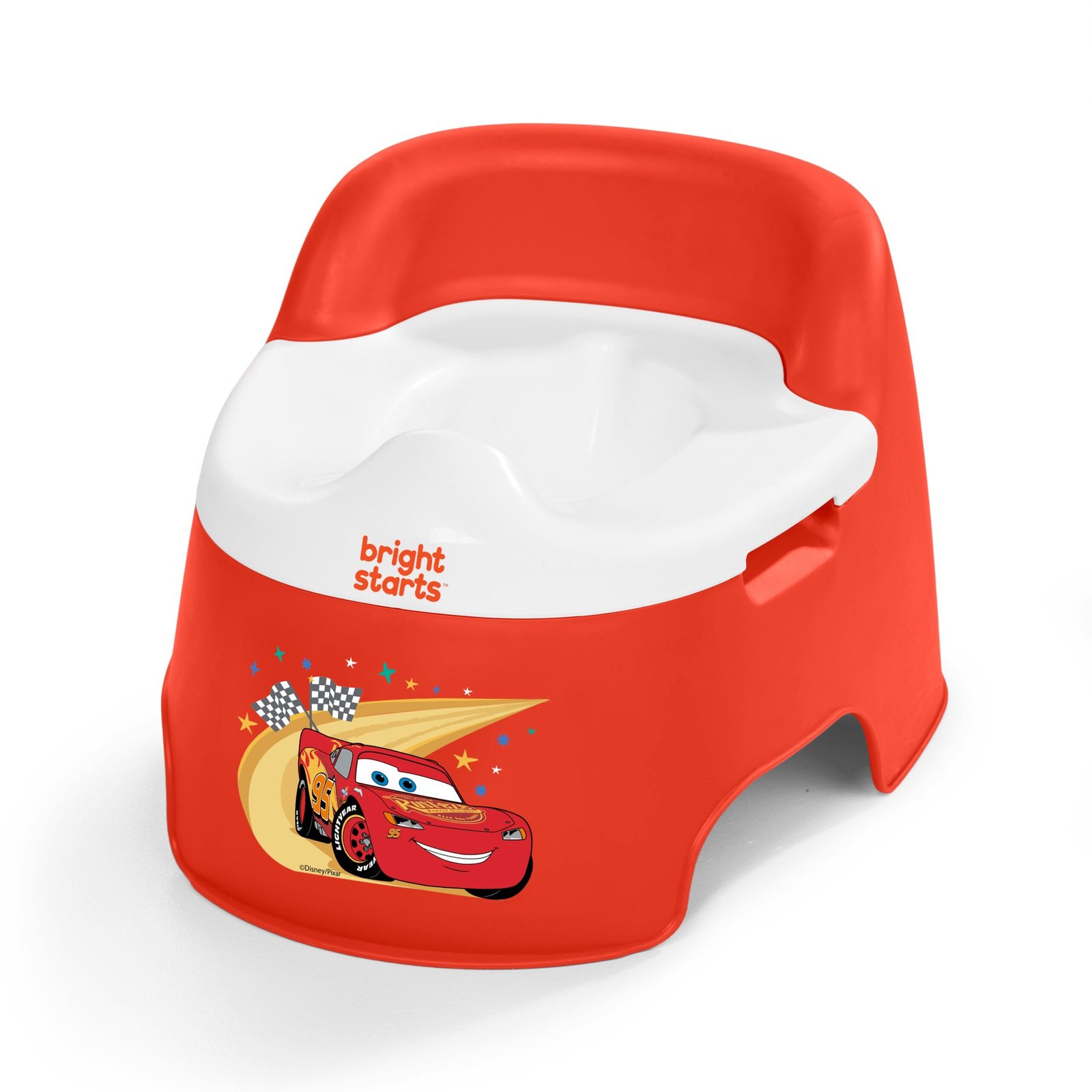 2ad6b43e66967655bb1d06b3495fb7eb13d802b0.jpg Bright Starts Disney Pixar Cars Full Comfort Baby Potty Training Seat - Image 1