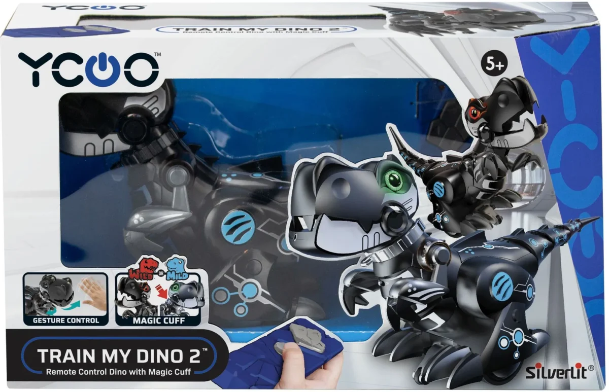 Silverlit Train My Dino II Interactive Robotic Dinosaur – Black - Image 2