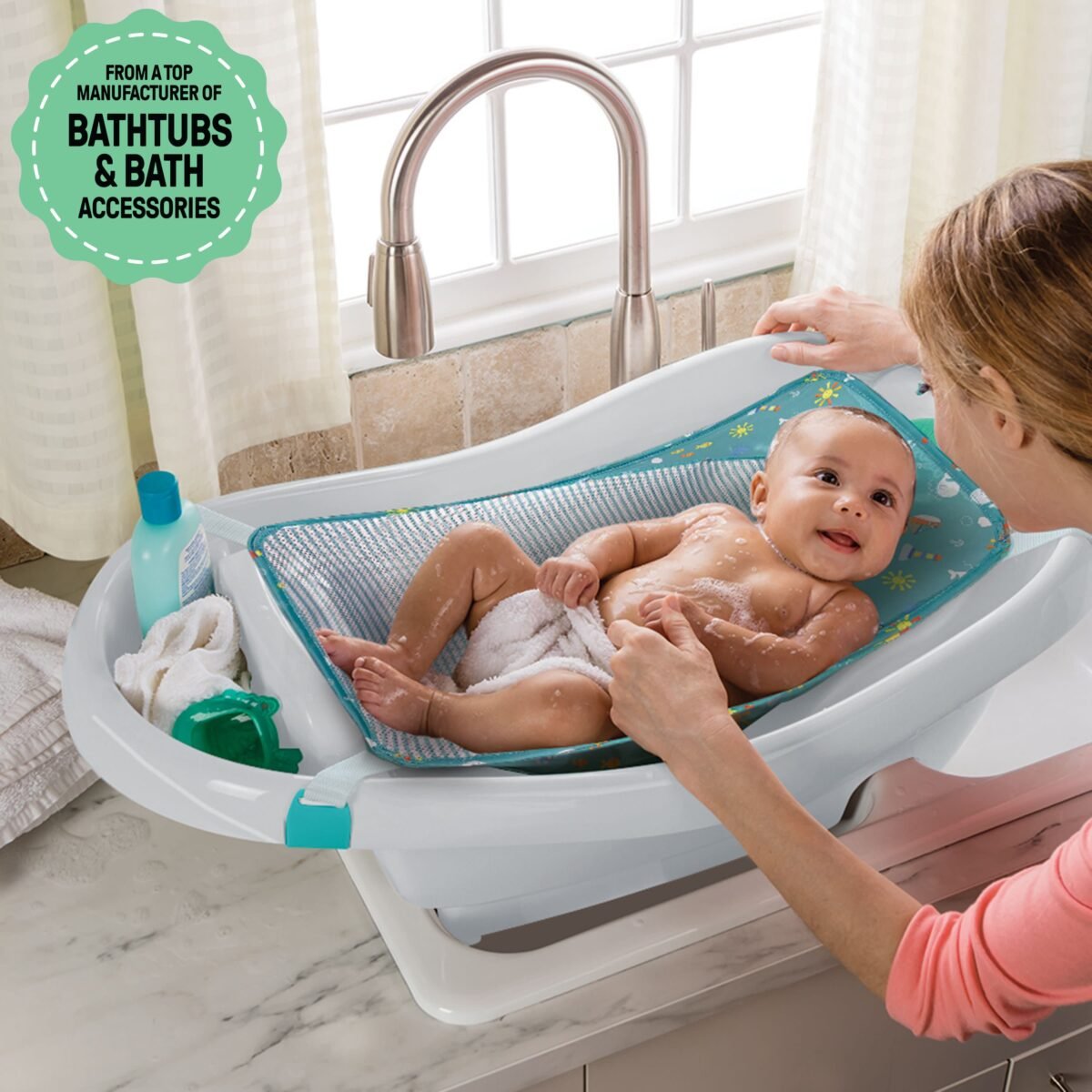 Summer Comfy Clean Deluxe Newborn to Toddler Bather - Image 4