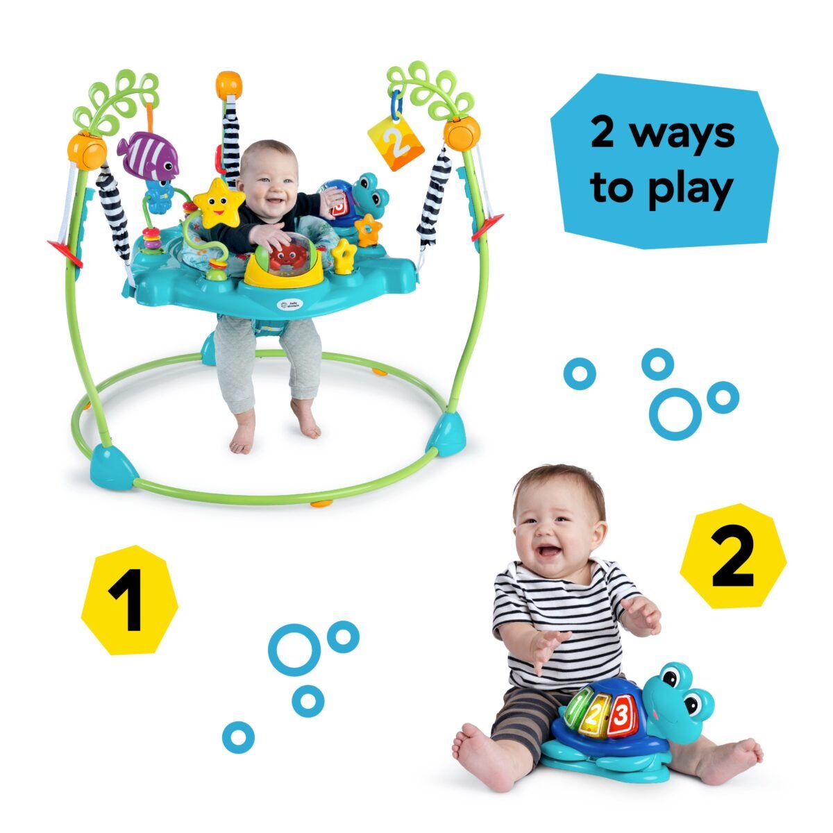 Baby Einstein Ocean Explorers Curiosity Cove 2-in-1 Activity Jumper | Interactive Learning Center for Babies | Ages 6–12 Months - Image 5