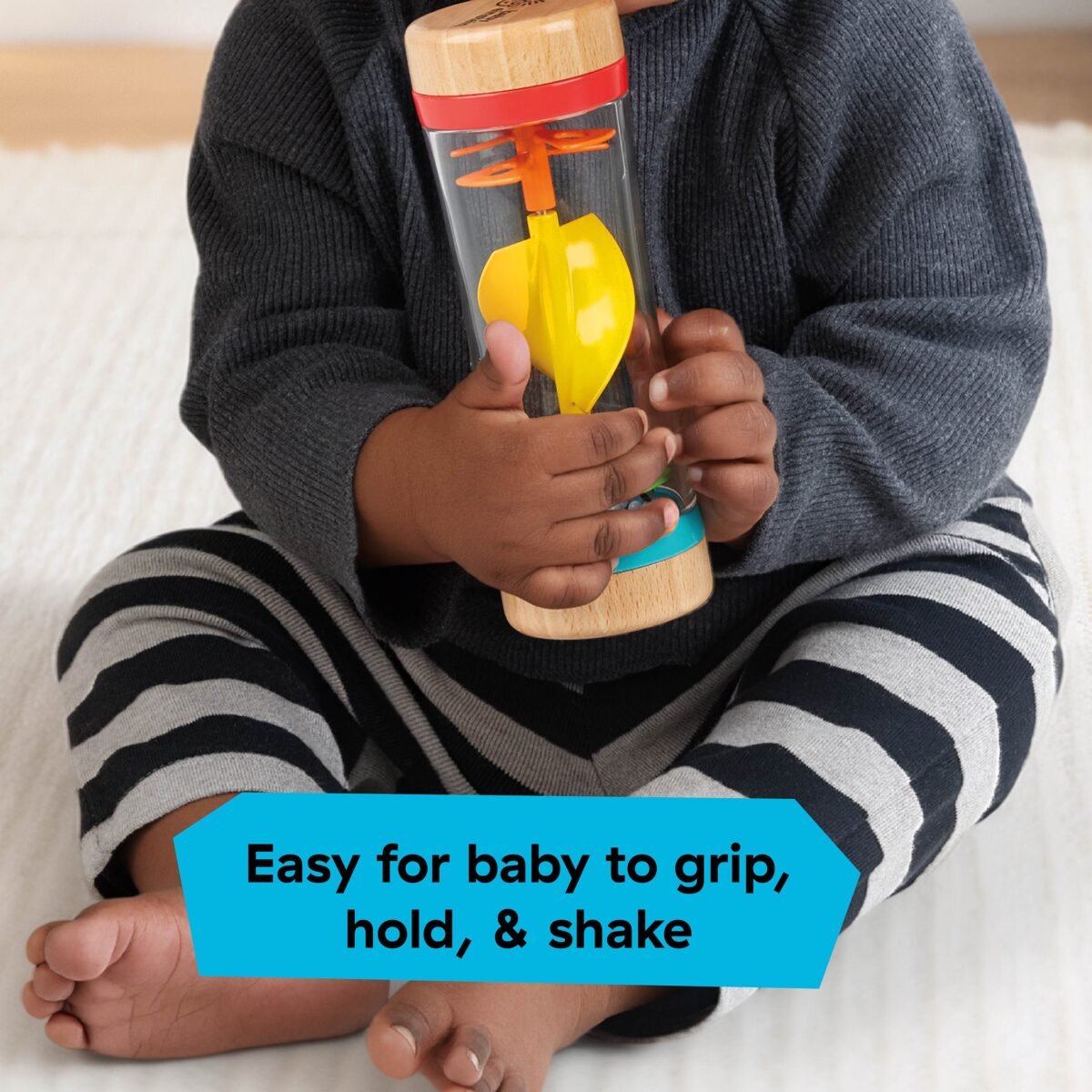 Baby Einstein Rolling Rainmaker Rain Stick Shaker Toy | Musical Sensory Rattle for Babies | Ages 3+ Months - Image 5