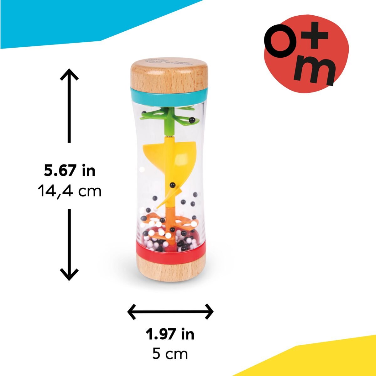 Baby Einstein Rolling Rainmaker Rain Stick Shaker Toy | Musical Sensory Rattle for Babies | Ages 3+ Months - Image 7