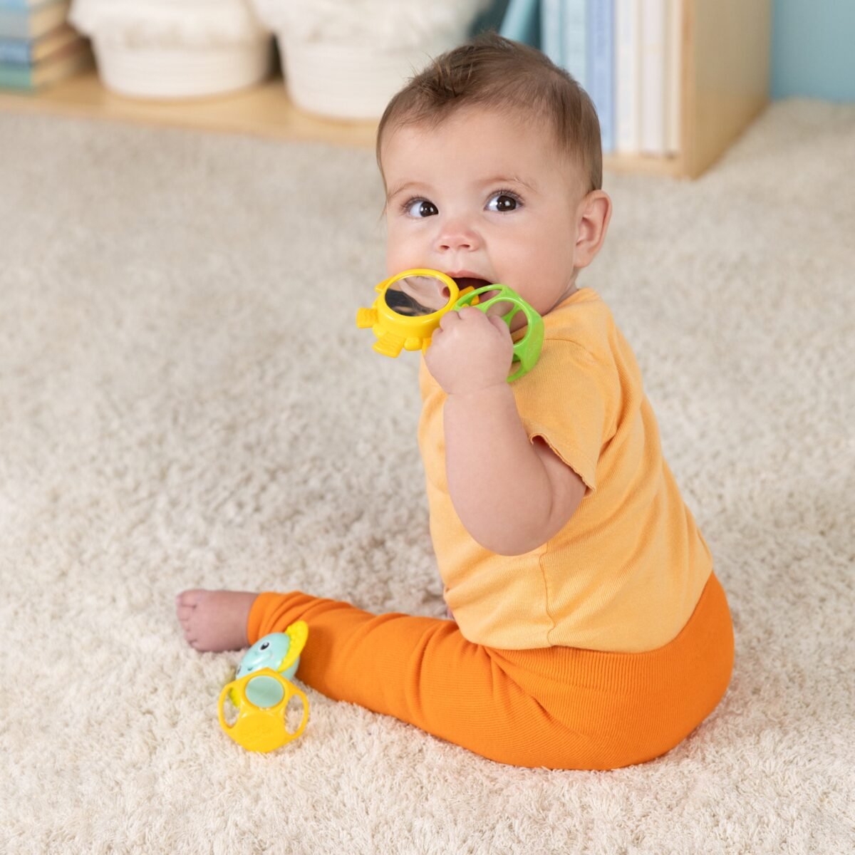 Bright Starts Oball Soothing Pals 2-Pack Baby Sensory Toy & Teether Set - Image 4