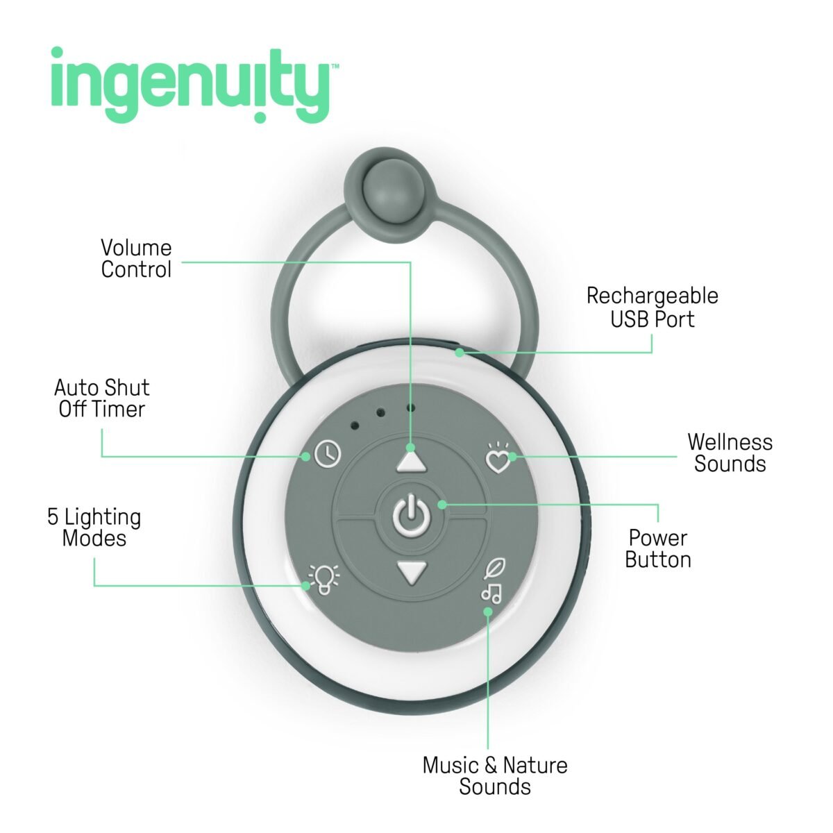 Ingenuity Serenity Glow Portable Soother - Image 3