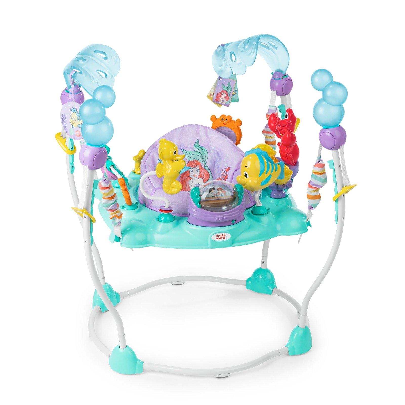 70db7239b58325843e798fe5dc74000d9525a8ec.jpg Bright Starts Disney The Little Mermaid Sea of Activities Baby Activity Jumper - Image 1