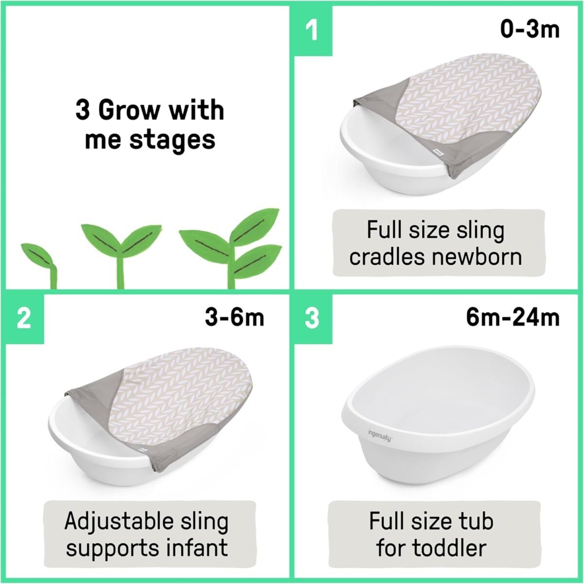 Ingenuity 3-in-1 Tub - Sylvie - Image 3