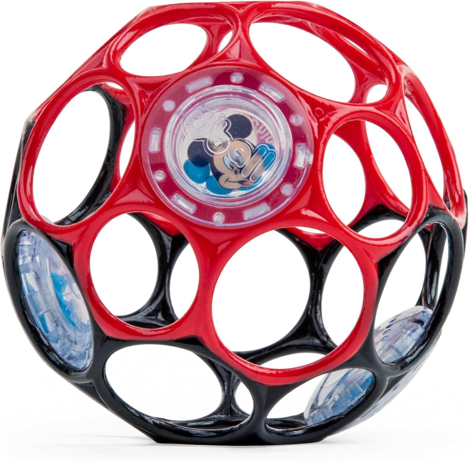 71SknKUoNTL._AC_SL1500_.jpg Bright Starts Disney Mickey Mouse Oball Easy-Grasp Baby Rattle Toy - Image 1